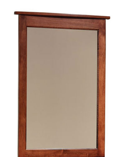 Manhattan Mirror in Brown Maple with Acres Stain