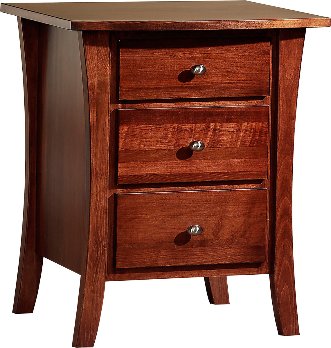 Manhattan Nightstand in Brown Maple with Acres Stain