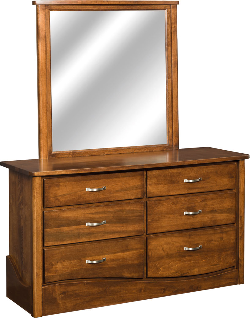 Tanessah 6 Drawer Dresser and Mirror