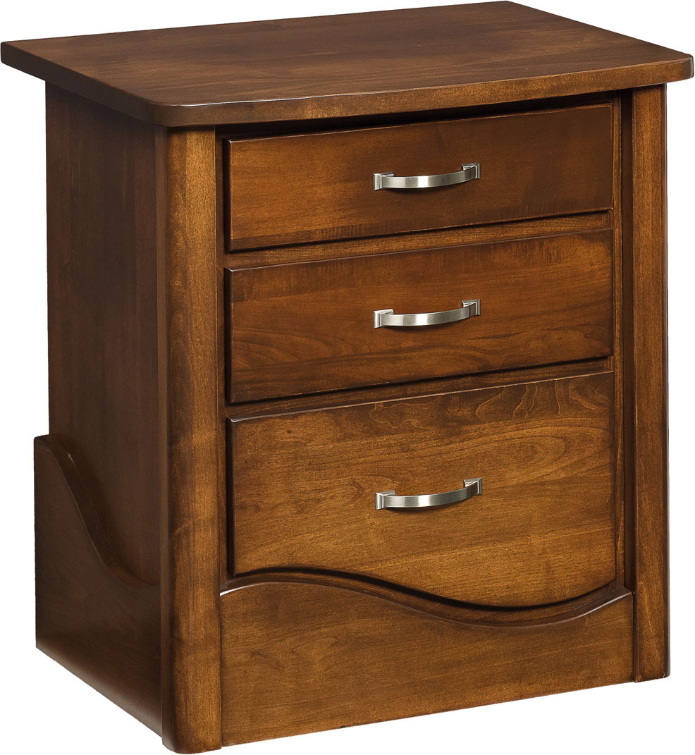 Tanessah 3 Drawer Nightstand