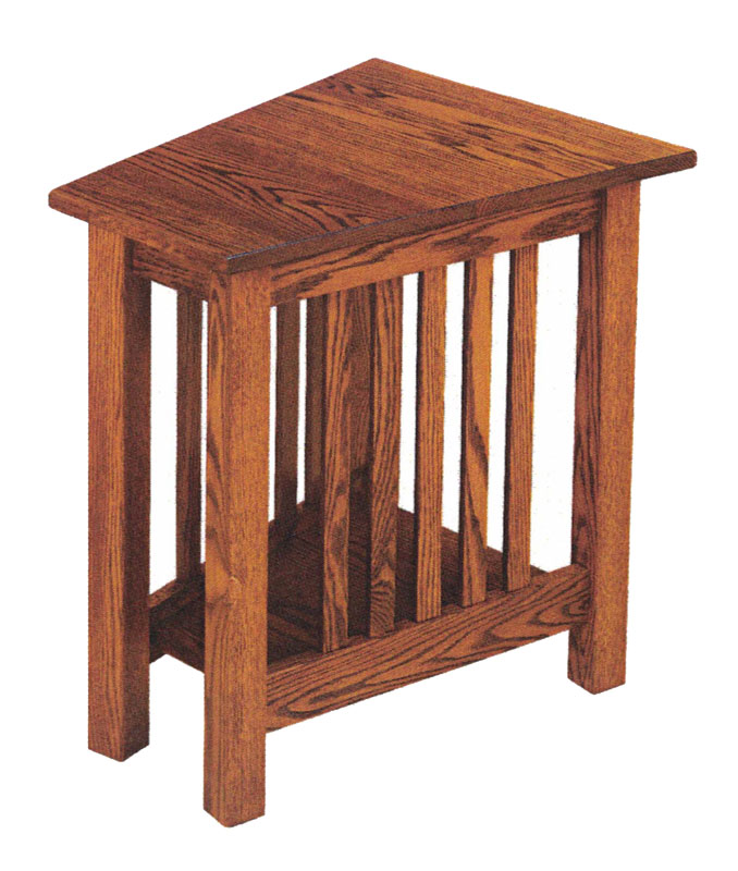 Mission Style Wedge End Table