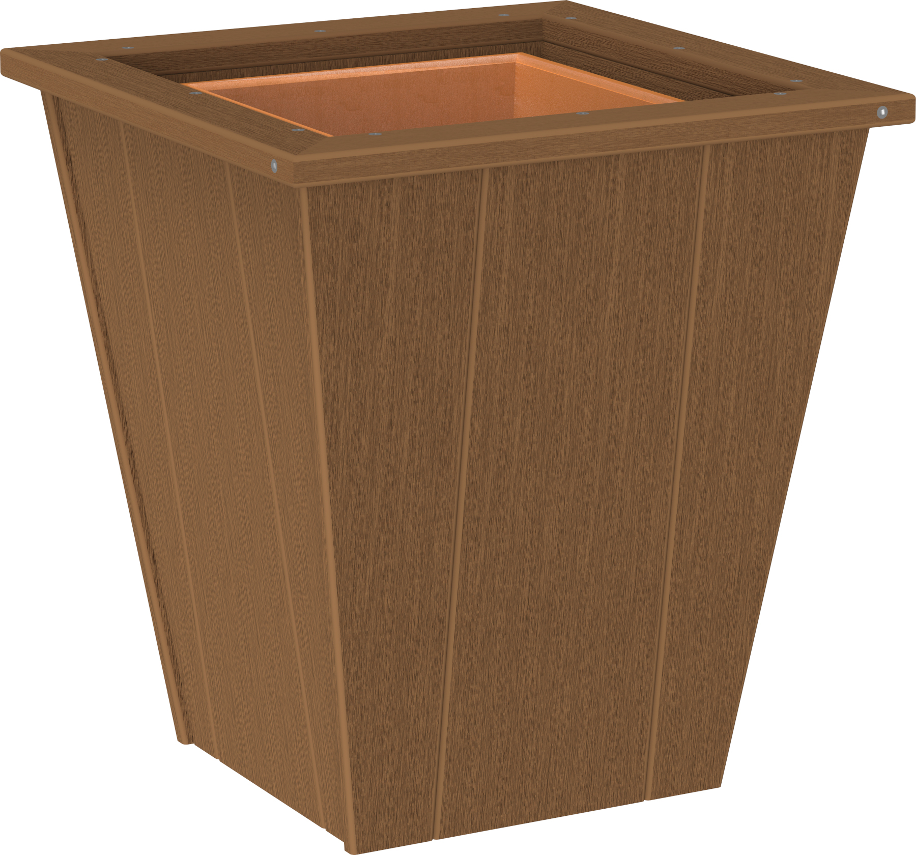 18" Elite Planter in Antique Mahogany