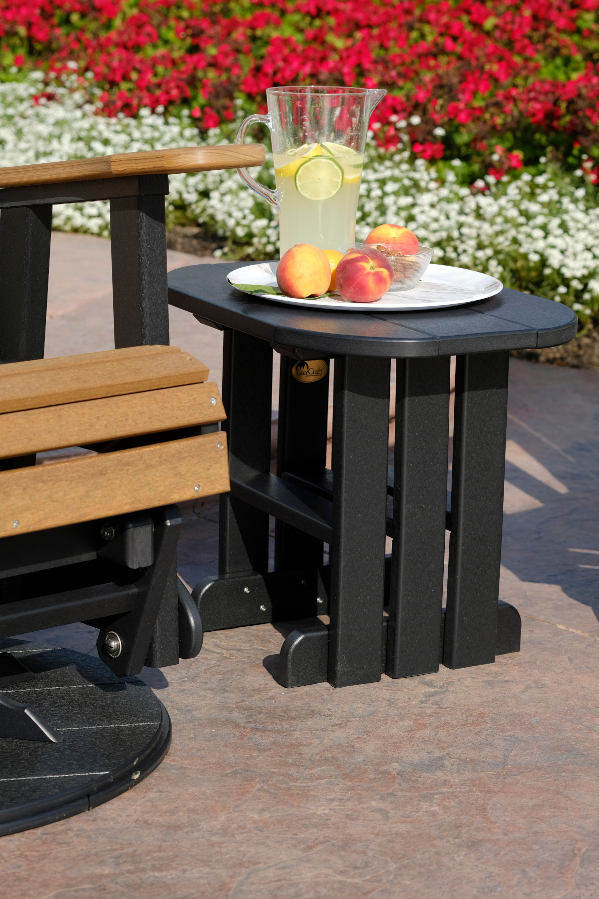 Poly End Table in Black