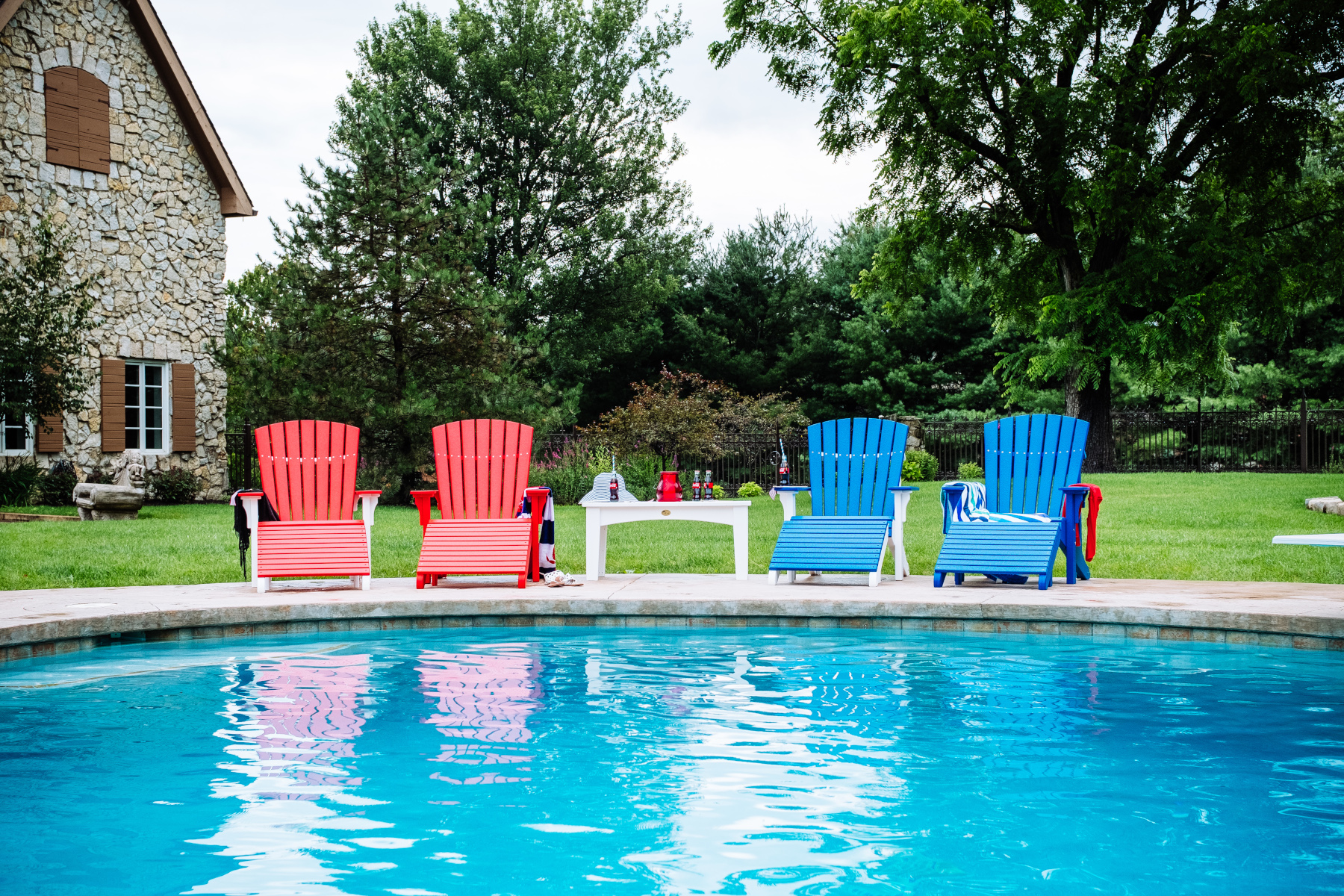 Poly Deluxe Adirondack Chairs in Various Colors