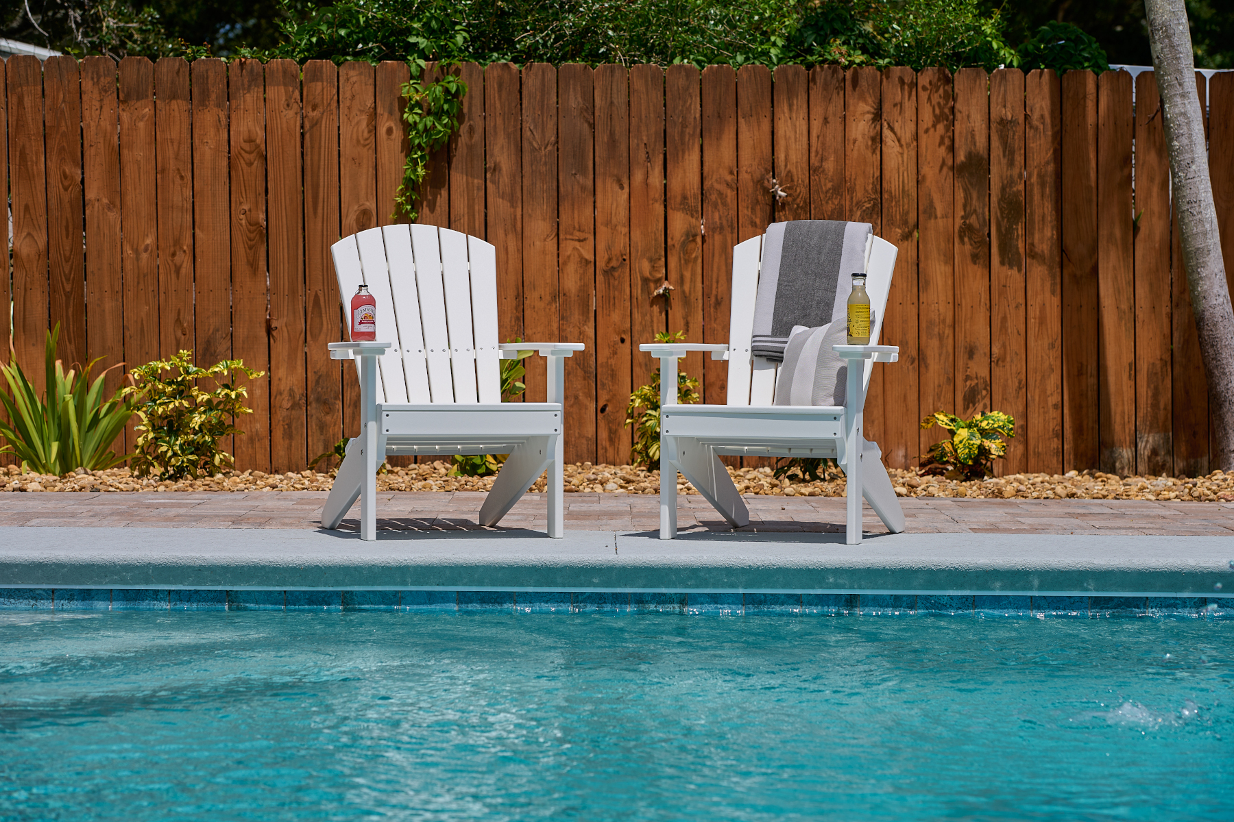 Lakeside Adirondack Chairs in White
