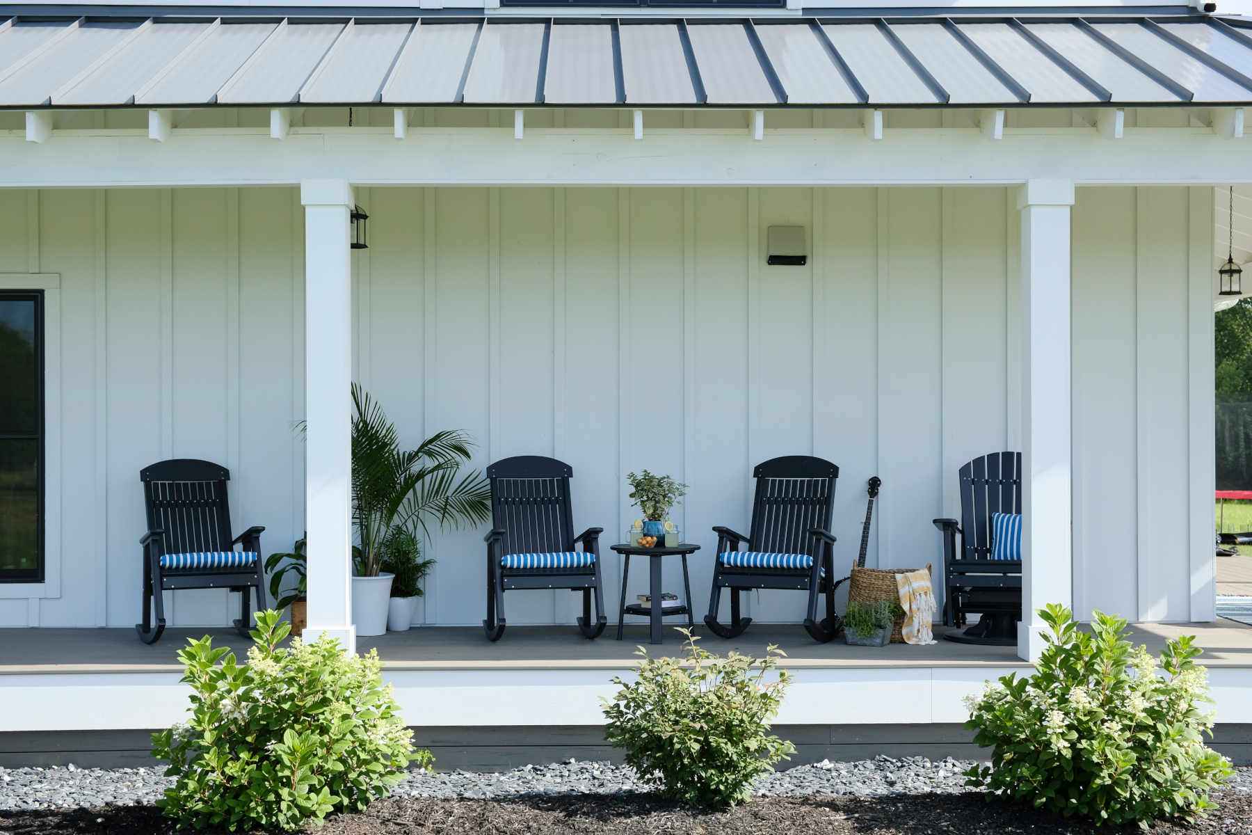 Poly Porch Rockers in Black