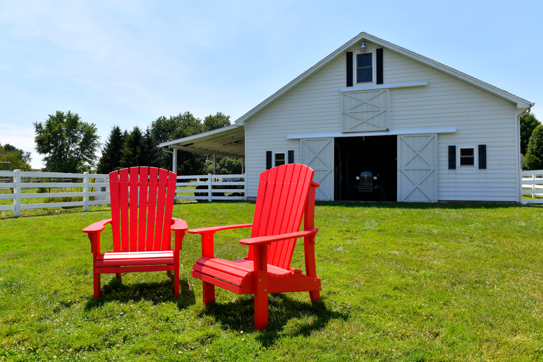Royal Adirondack Chairs in Red