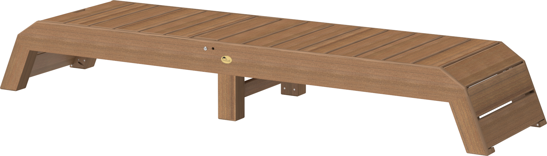 Urban Chaise Lounge in Antique Mahogany - Shown in Lay Flat Position