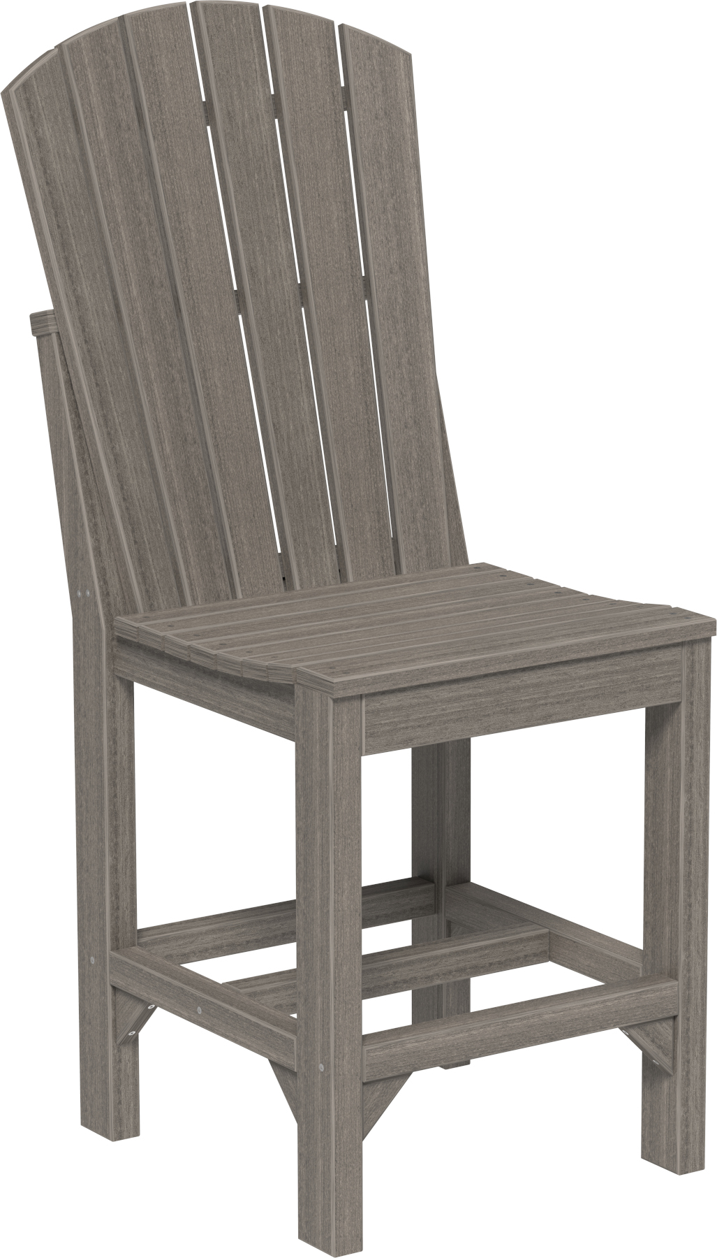 Adirondack Side Chair-  Counter Height in Coastal Gray