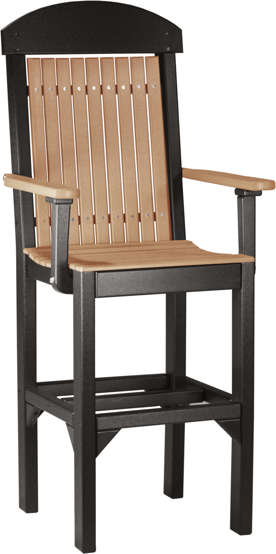 Classic Arm Chair - Bar Height in Cedar & Black