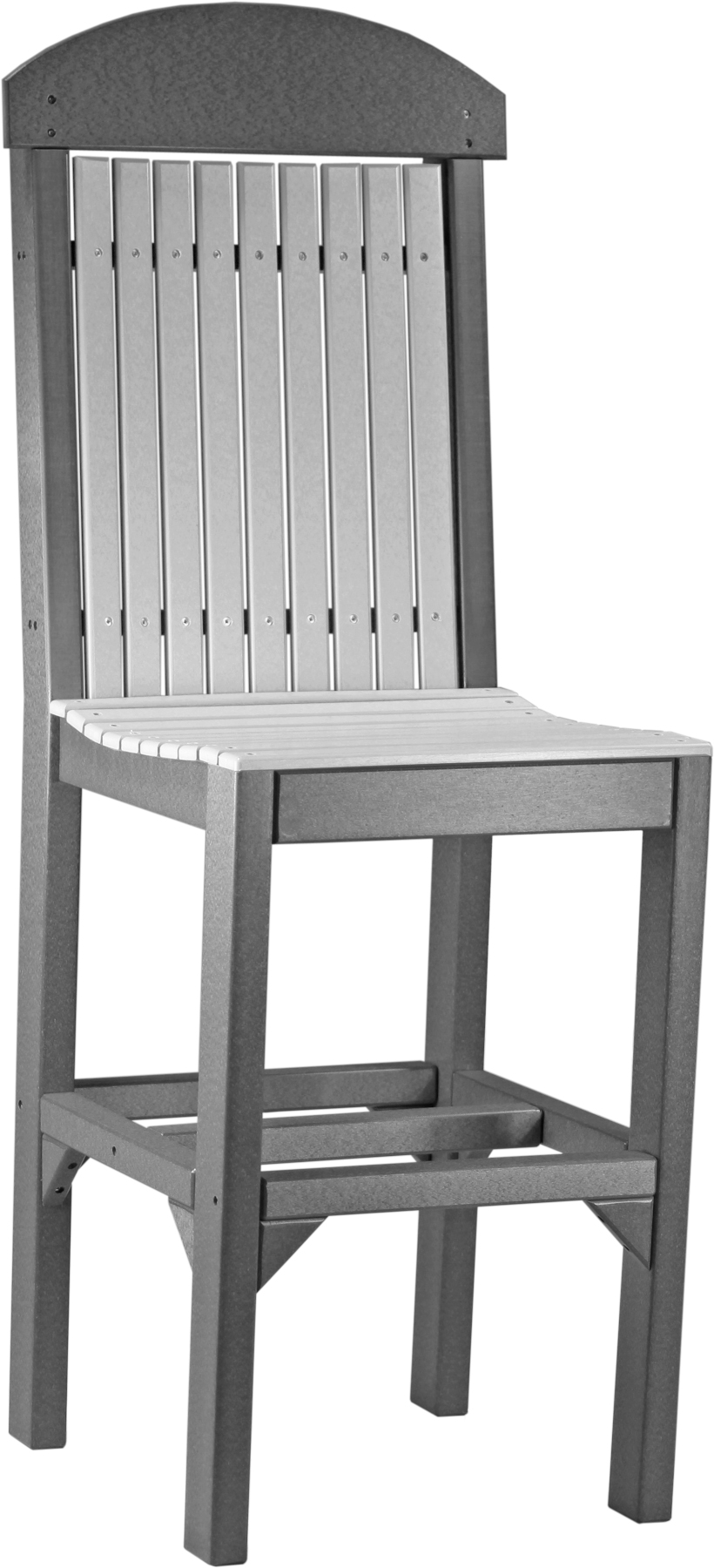 Classic Side Chair - Bar Height in Dove Gray & Slate