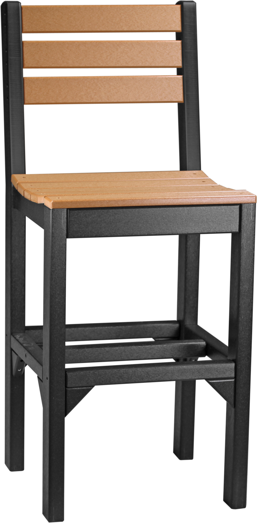 Island Side Chair - Bar Height in Cedar & Black