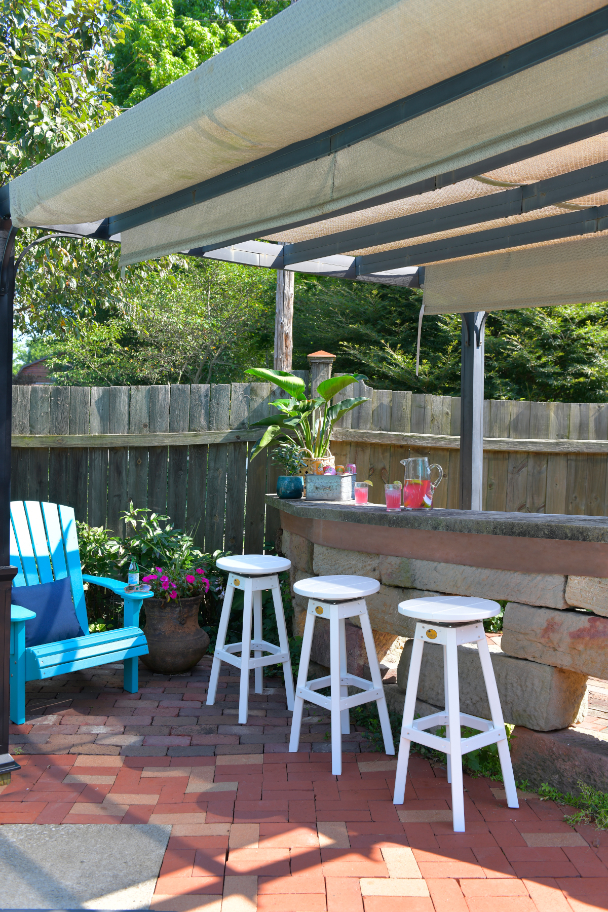 Poly Bar Stools in White