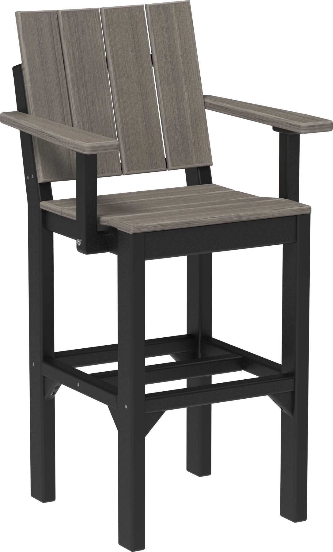 Urban Arm Chair - Bar Height  in Coastal Gray & Black