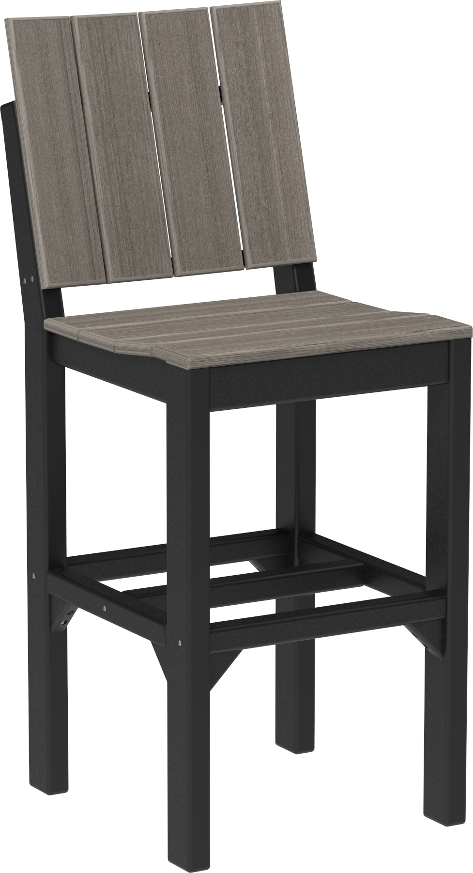 Urban Side Chair - Bar Height in Coastal Gray & Black