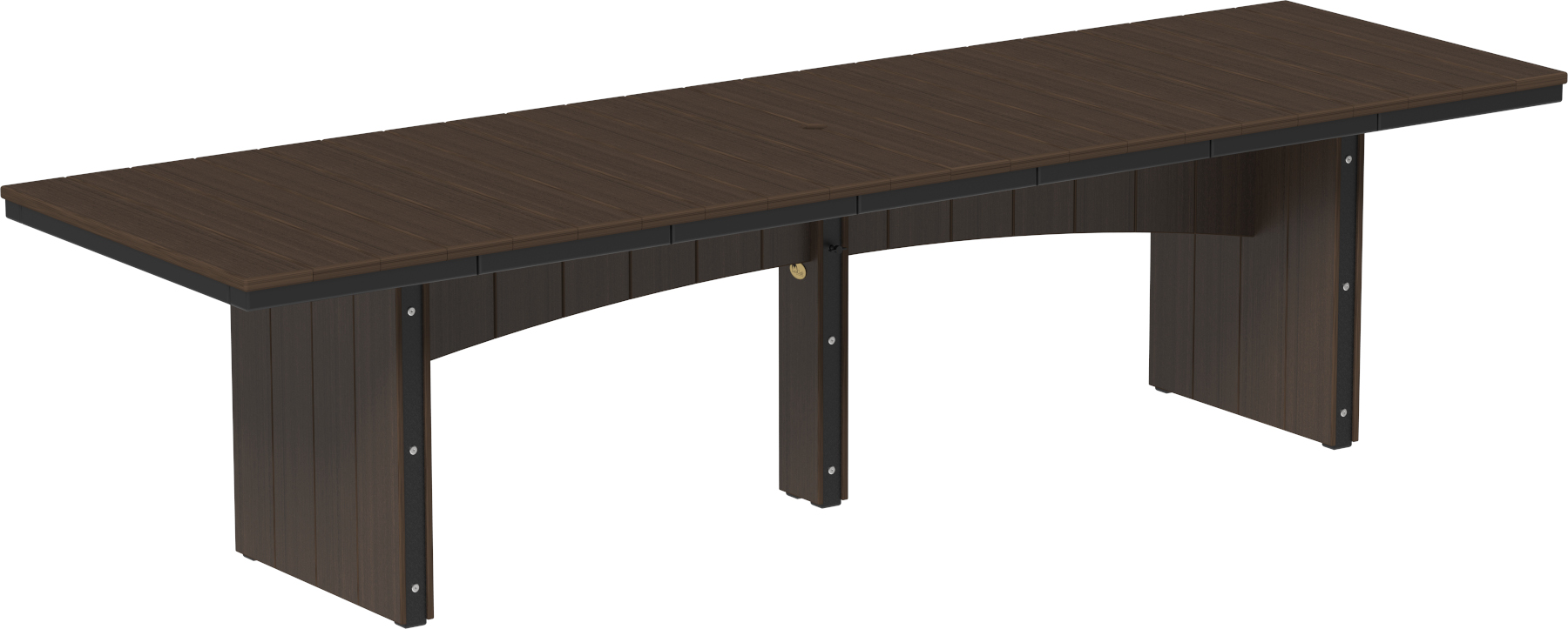 Urban 3' x 10' Rectangular Dining Table in Brazilian Walnut & Black