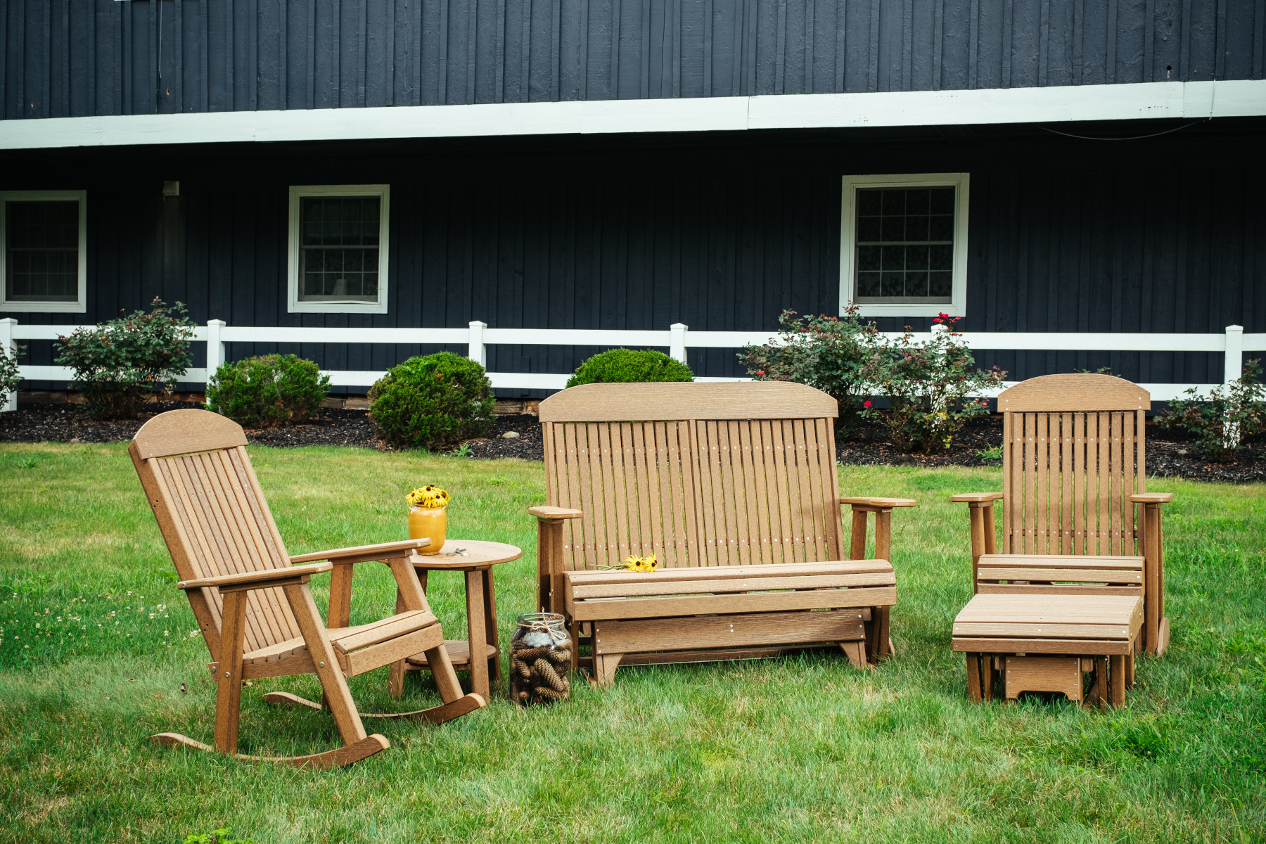 Classic Glider Collection in Antique Mahogany