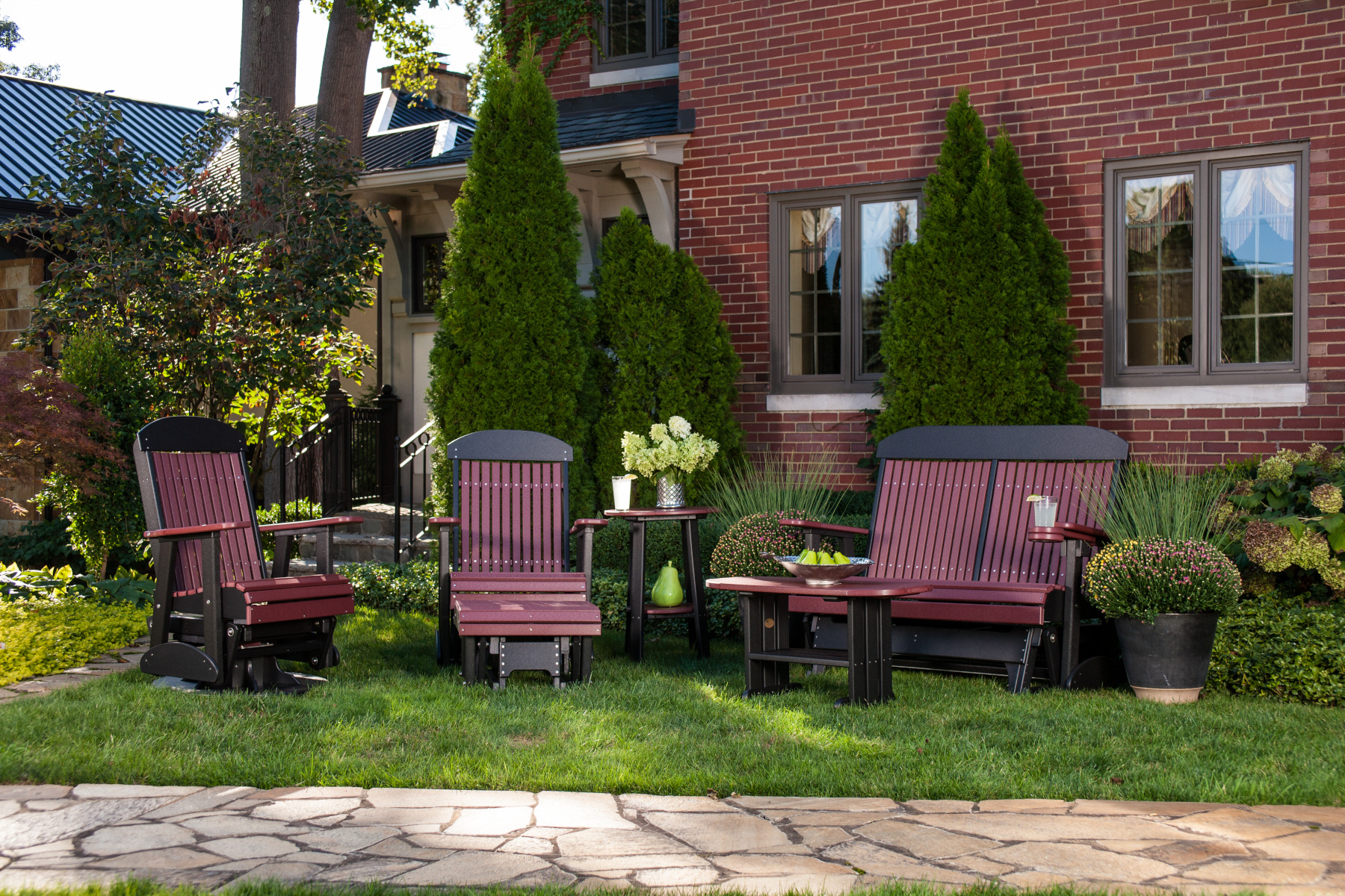 Classic Glider Collection in Cherrywood & Black