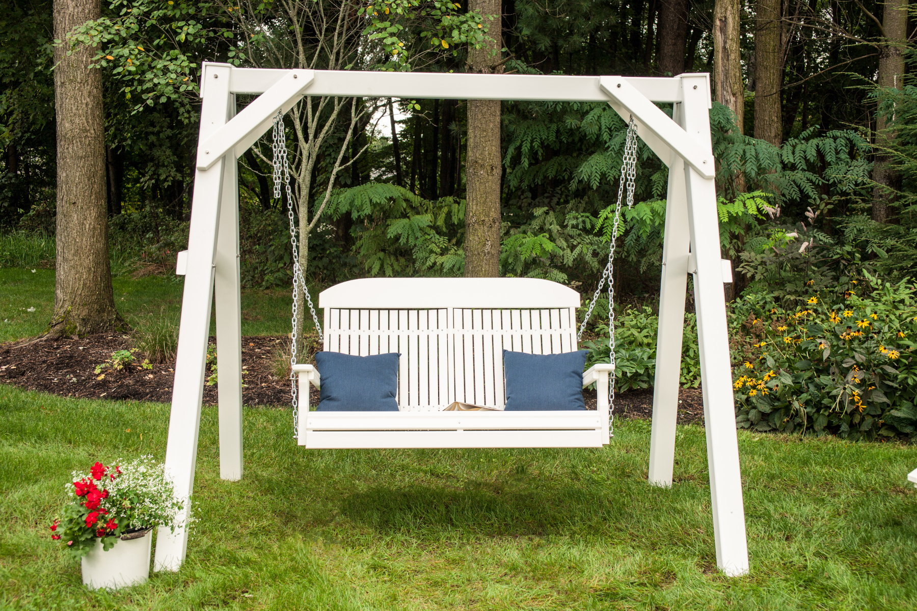 A-Frame Vinyl Swing Stand