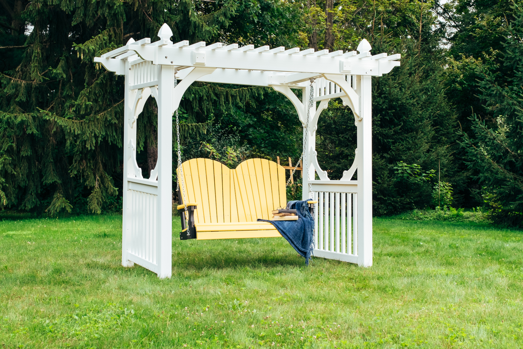 4" Adirondack Swing  in Yellow & Black