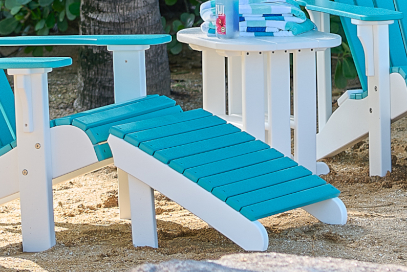 Deluxe Adirondack Footrest by Luxcraft