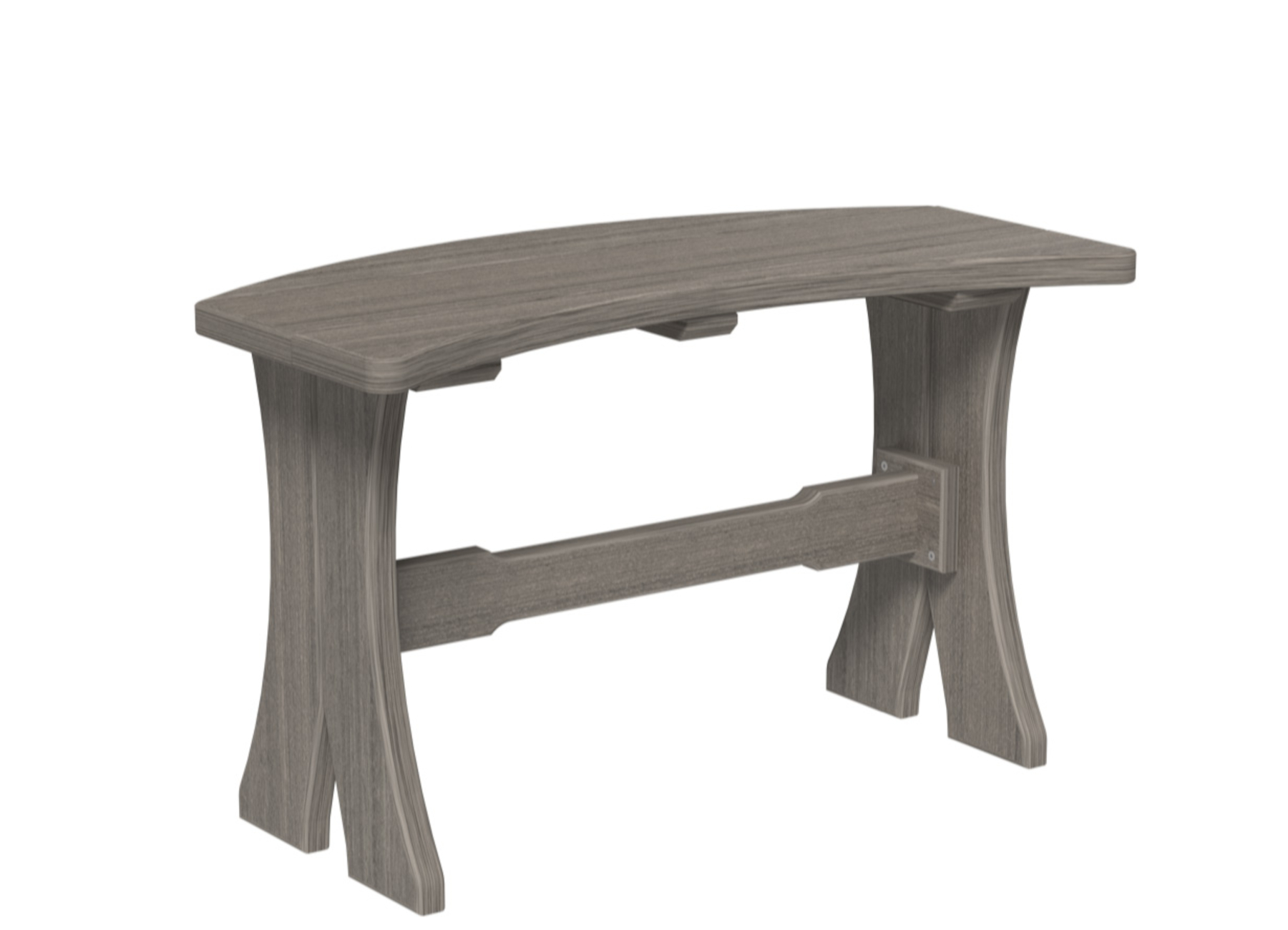 28" Poly Dining Table Bench by Luxcraft