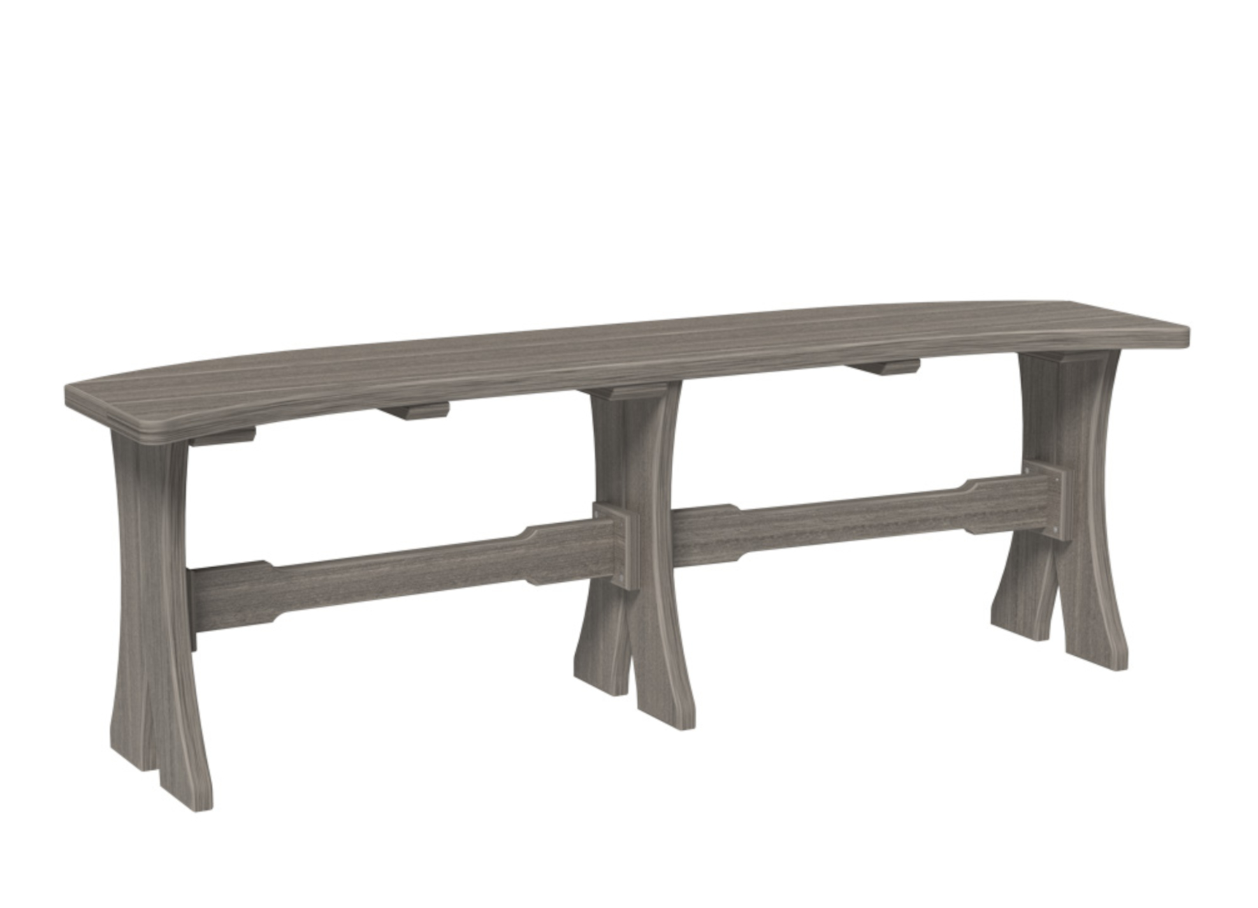 52" Poly Dining Table Bench by Luxcraft