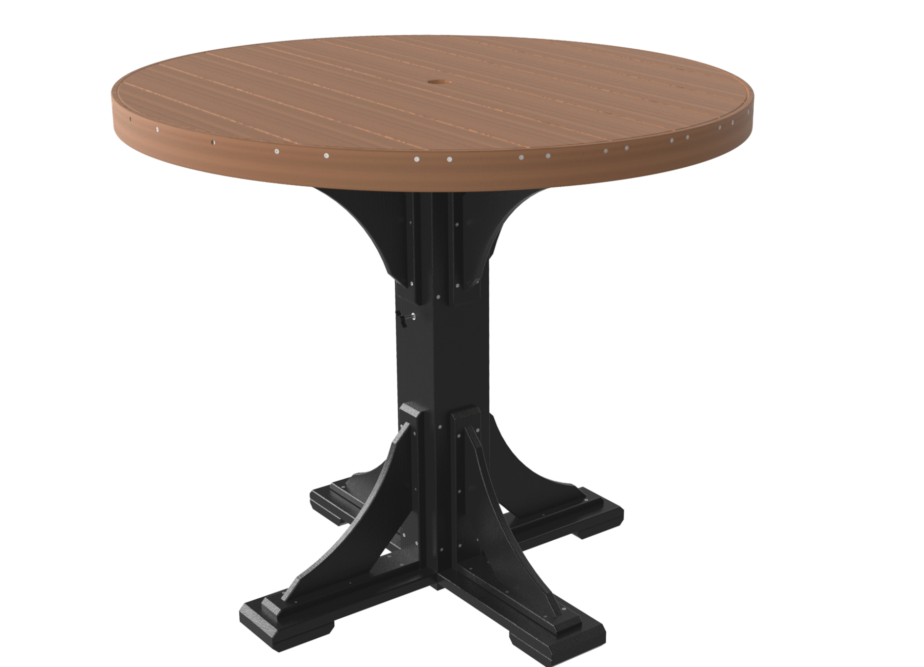 4' Round Poly Bar Height Table by Luxcraft