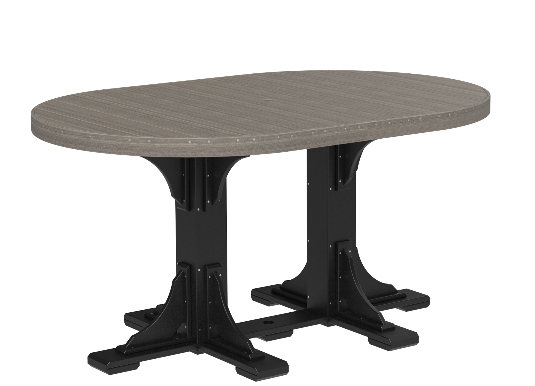4' x 6' Poly Oval Counter Height Table by Luxcraft