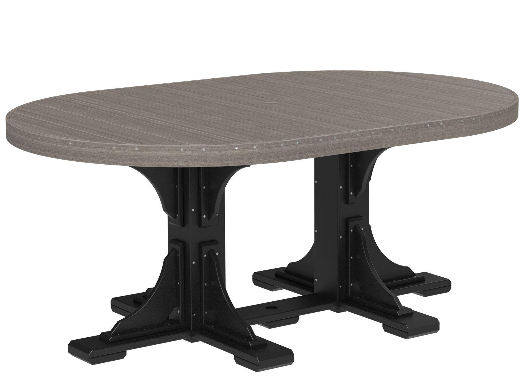 4' x 6' Poly Oval Dining Height Table by Luxcraft