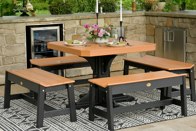 Square Poly Table by Luxcraft