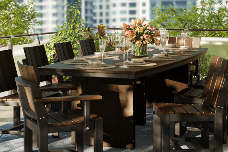 Urban Oval Dining Table by Luxcraft