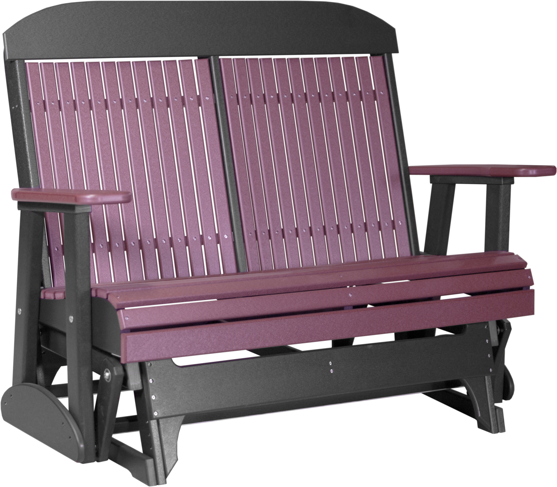 4' Classic Glider by Luxcraft in Cherrywood on Black