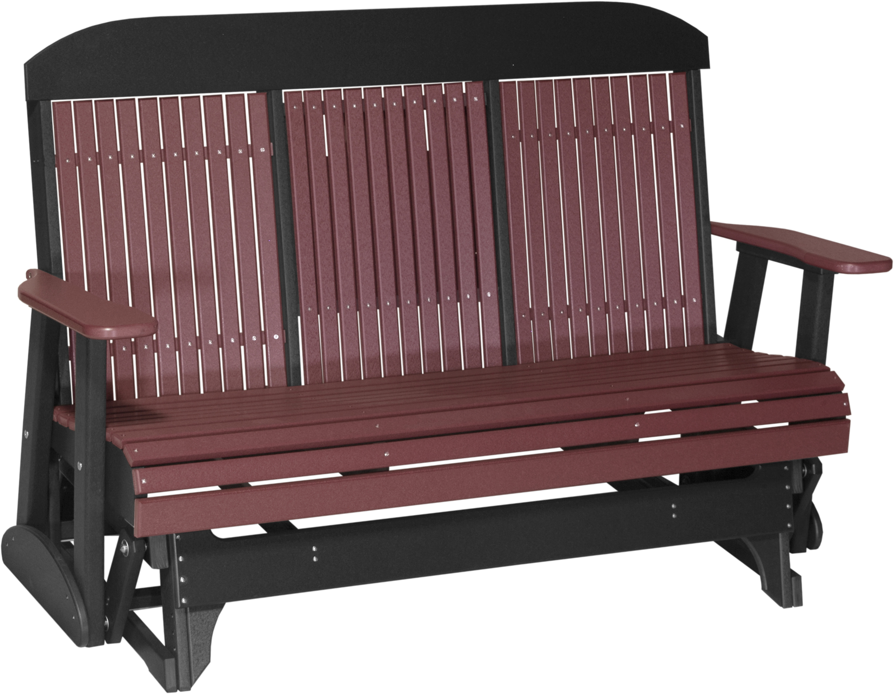 5' Classic Glider by Luxcraft in Cherrywood on Black