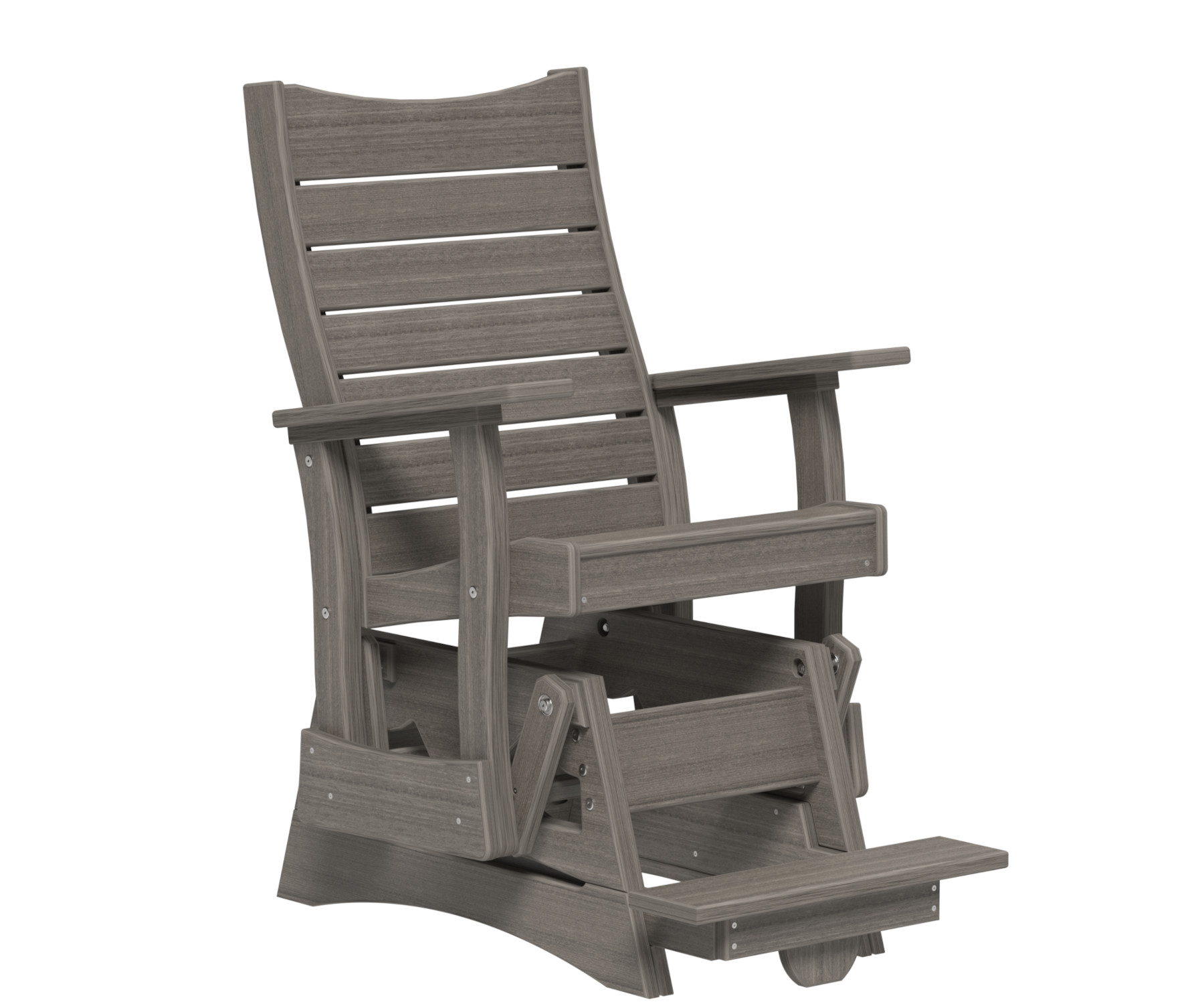 2' LX Contour Balcony Glider in Coastal Gray