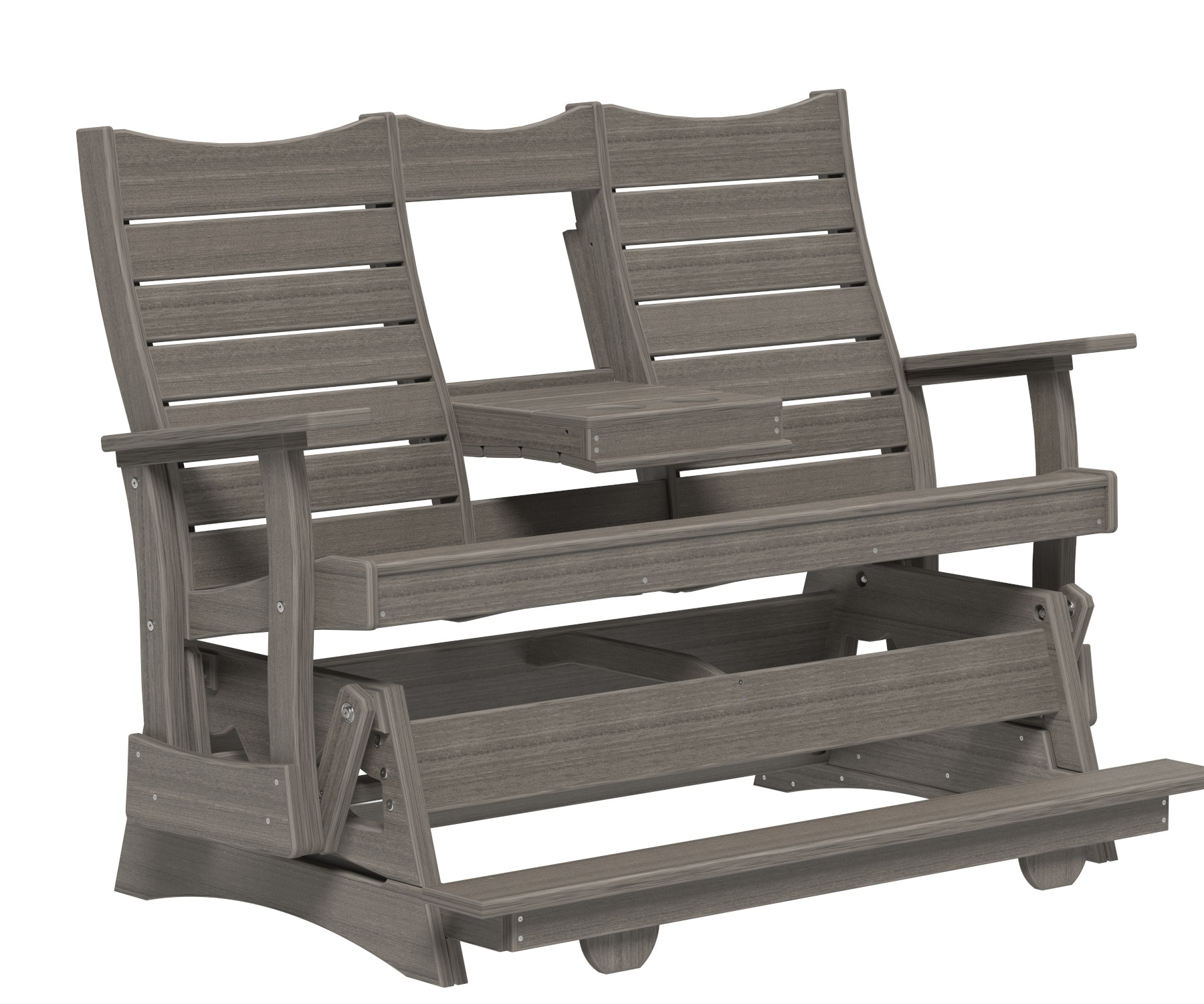 5' LX Contour Balcony Glider in Coastal Gray