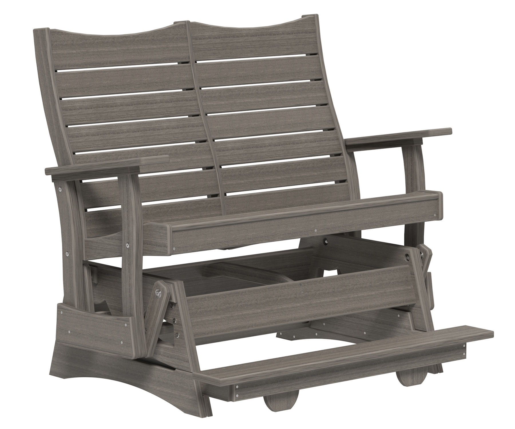 4' LX Contour Balcony Glider in Coastal Gray