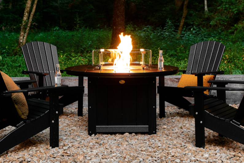 Round Lumin Fire Pit by Luxcraft