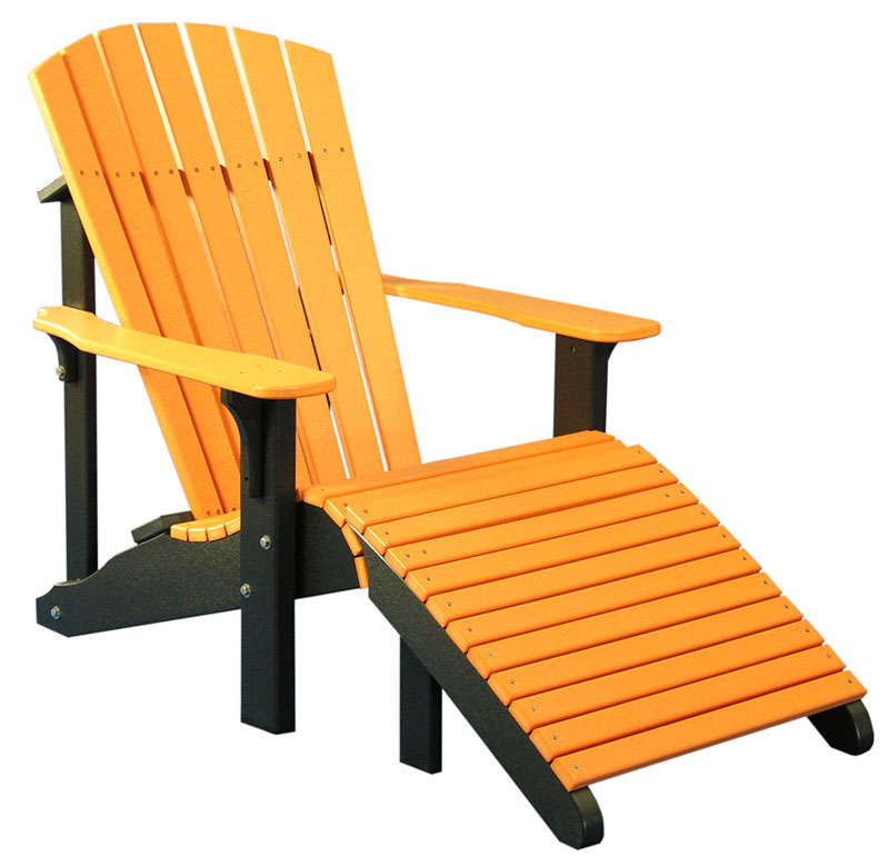 Deluxe Adirondack Footrest - Ohio Hardwood Furniture