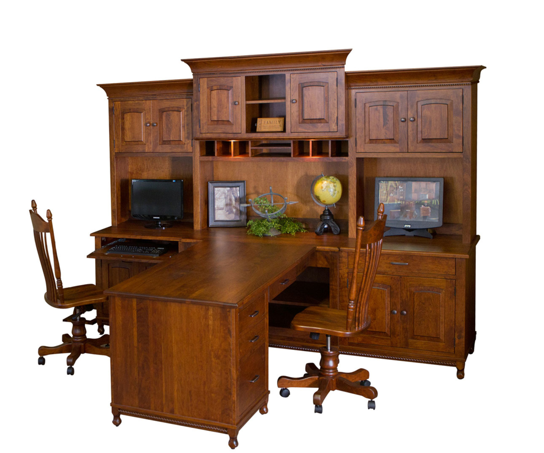Henry Stephens Partner Desk & Hutch