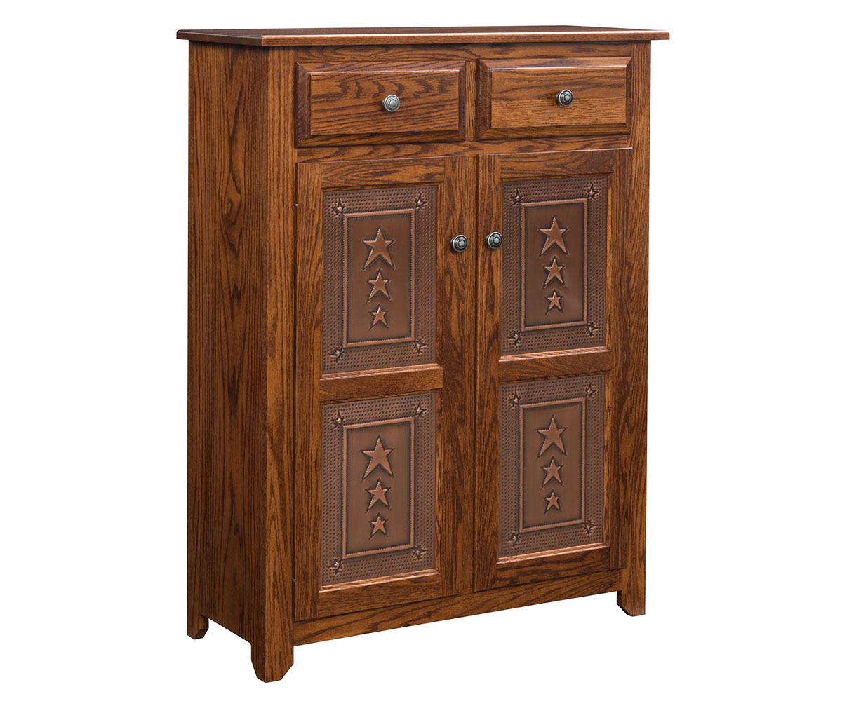 Paris Pie Safe P-49 with 3-Star Tin Panels