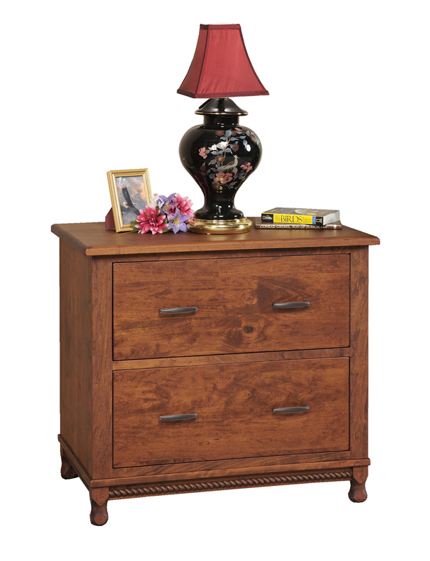 Henry Stephens Lateral File Cabinet in Rustic Cherry with an OCS 113 Stain