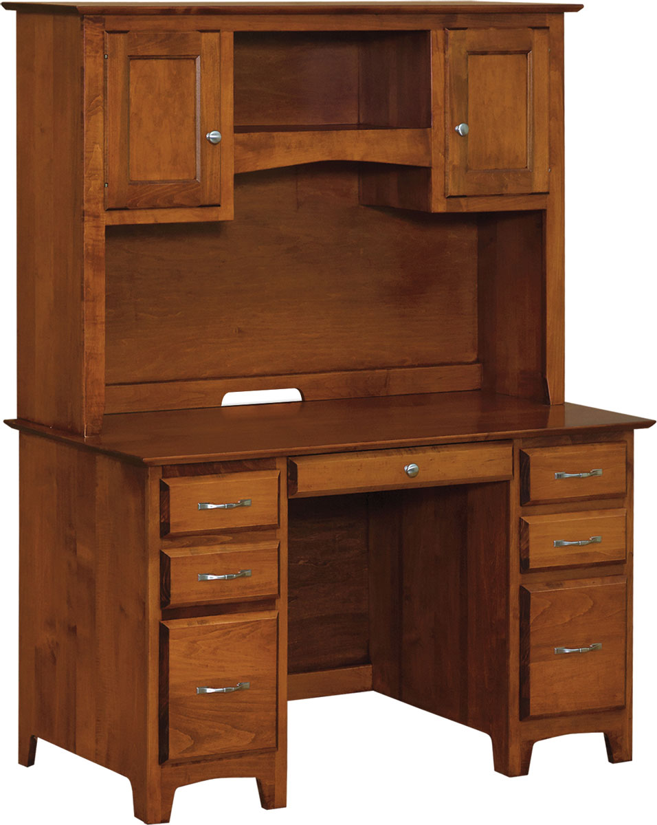 Linwood 50 inch Executive Desk with Linwood 50 inch Hutch