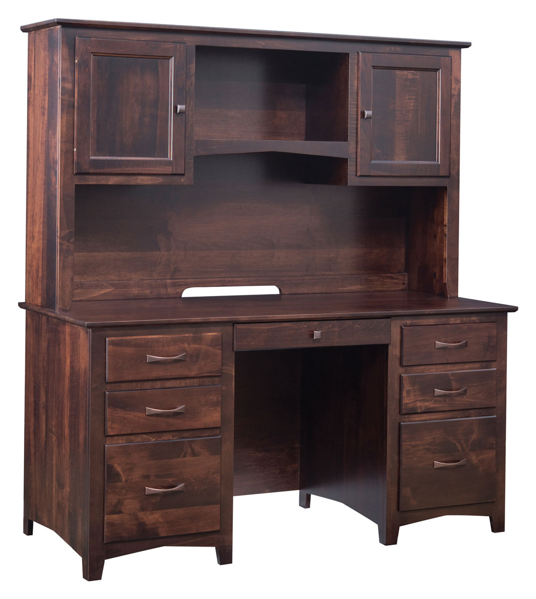 Linwood 60 inch Executive Desk with Linwood 60 inch Hutch