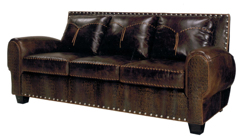 3074-1 Telluride Sofa with Latigo by McKinley Leather