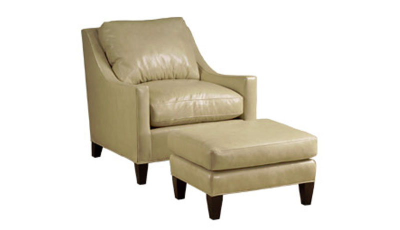 2221 Ludlow Chair and Ottoman by McKinley Leather