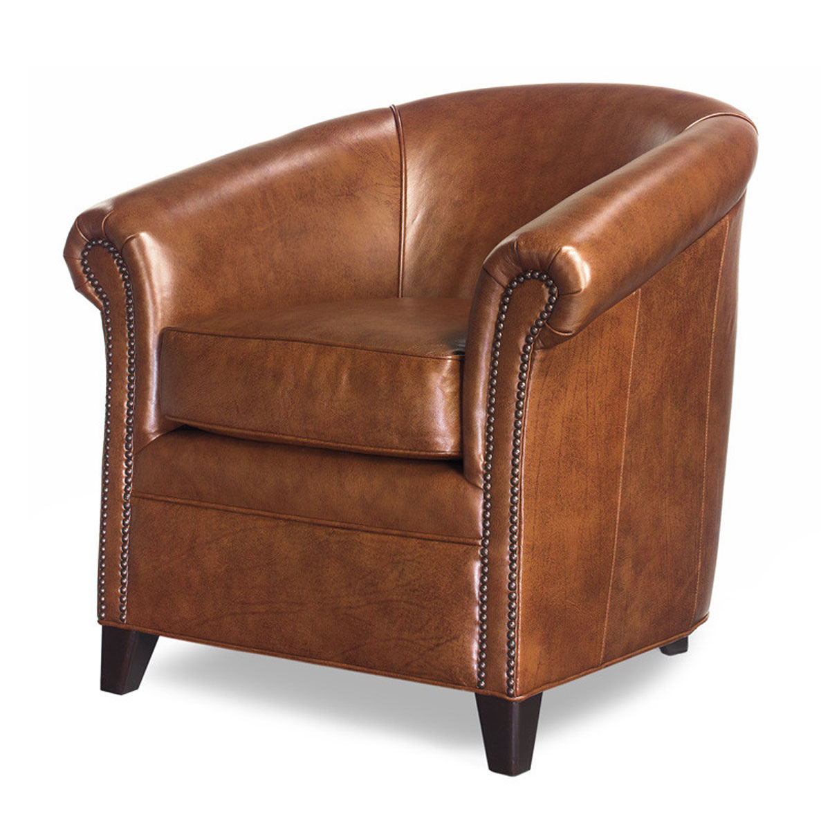 234 Marshall Barrel Chair by McKinley Leather