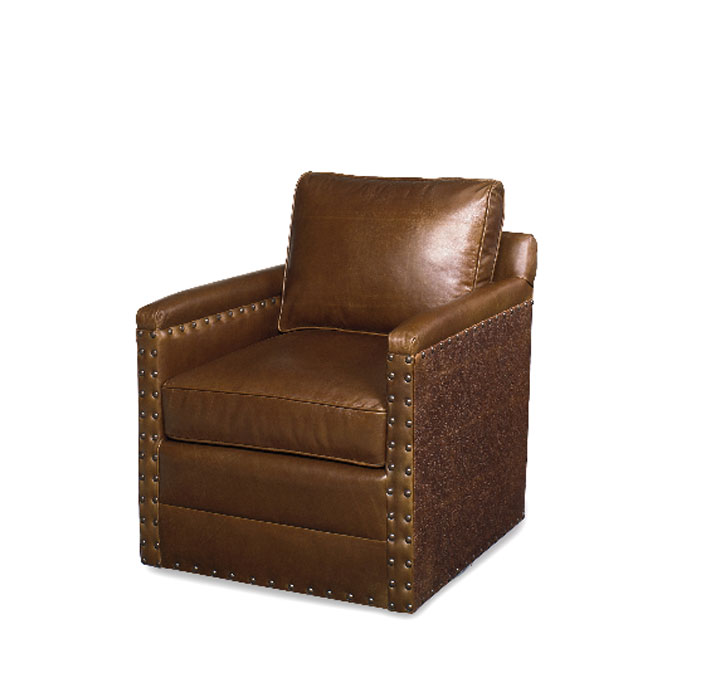 235-S Trilby Swivel Chair by McKinley Leather