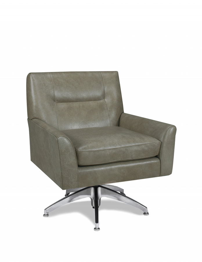 238 Beatrix Swivel Chair by McKinley Leather
