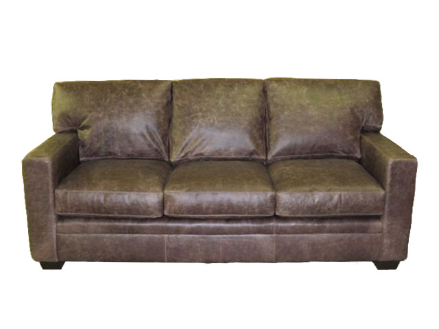 Houston Sofa 2134 with pyramid legs - modified to remove all welt and nailhead trim
